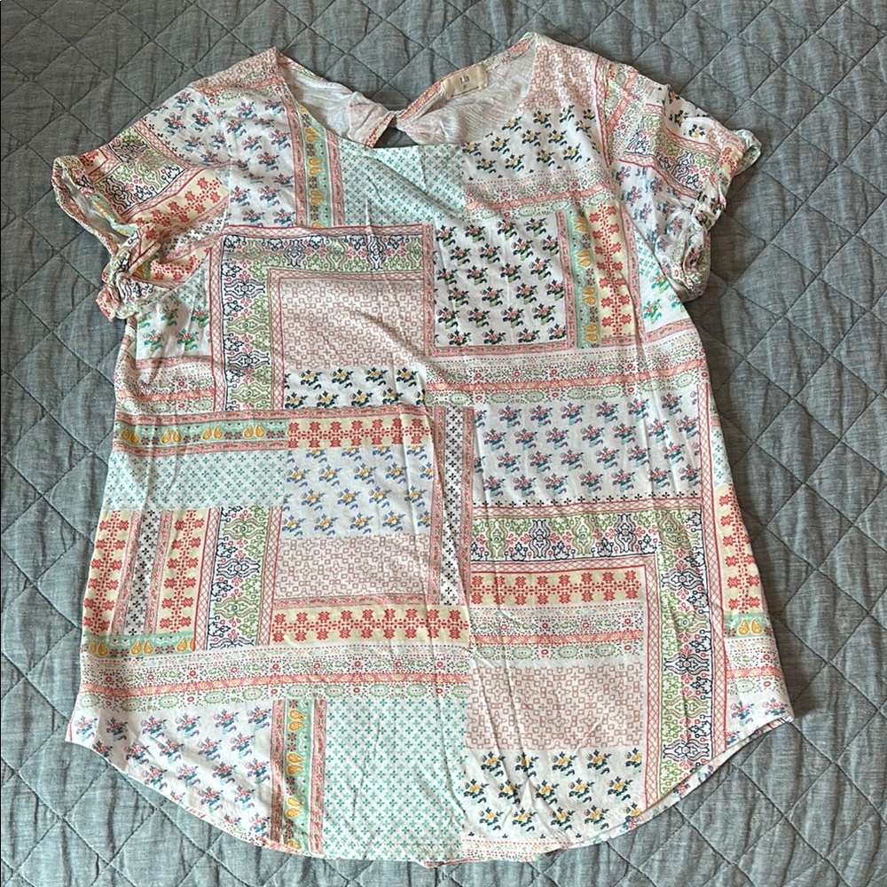 T.La Multicolor Floral Blouse
